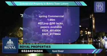 Commercial Property for Sale in Bahria Town, Lahore - (BP-69849)