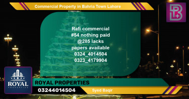 Commercial Property for Sale in Bahria Town, Lahore - (BP-69851)