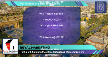 Residential Plot for Sale in Bahria Town, Lahore - (BP-69871)
