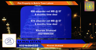 Residential Plot for Sale in Bahria Town, Lahore - (BP-69876)
