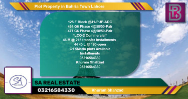 Commercial Plot for Sale in Bahria Town, Lahore - (BP-69879)