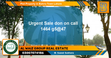 Residential Plot for Sale in Bahria Town, Lahore - (BP-69914)
