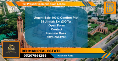 Residential Plot for Sale in Bahria Town, Lahore - (BP-69920)