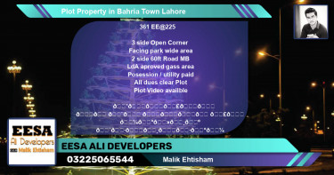 Residential Plot for Sale in Bahria Town, Lahore - (BP-69937)