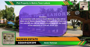 Residential Plot for Sale in Bahria Town, Lahore - (BP-69965)