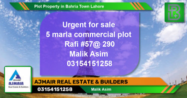 Commercial Plot for Sale in Bahria Town, Lahore - (BP-69966)