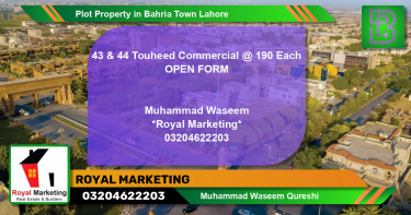 Commercial Plot for Sale in Bahria Town, Lahore - (BP-70006)