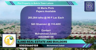 Residential Plot for Sale in Bahria Town, Lahore - (BP-70062)