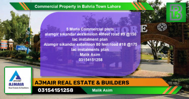 Commercial Property for Sale in Bahria Town, Lahore - (BP-70082)
