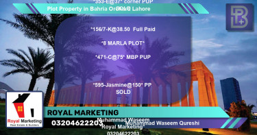 Residential Plot for Sale in Bahria Orchard, Lahore - (BP-70134)