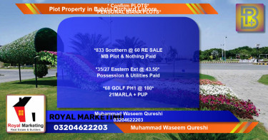 Residential Plot for Sale in Bahria Orchard, Lahore - (BP-70172)