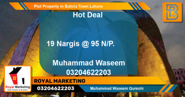 Residential Plot for Sale in Bahria Town, Lahore - (BP-70183)