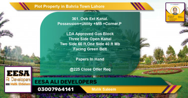 Residential Plot for Sale in Bahria Town, Lahore - (BP-70208)