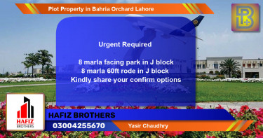 Residential Plot for Sale in Bahria Orchard, Lahore - (BP-70210)