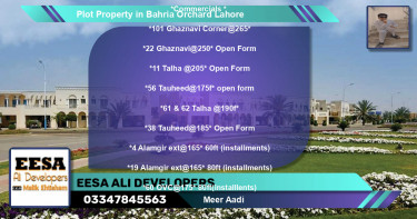 Commercial Plot for Sale in Bahria Orchard, Lahore - (BP-70212)