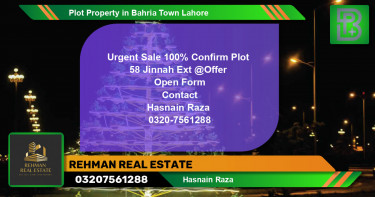Residential Plot for Sale in Bahria Town, Lahore - (BP-70216)
