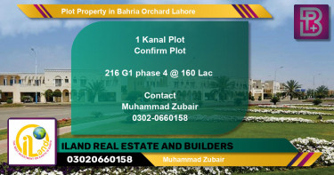 Residential Plot for Sale in Bahria Orchard, Lahore - (BP-70225)