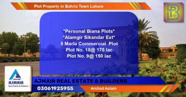 Commercial Plot for Sale in Bahria Town, Lahore - (BP-70248)