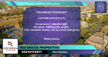 Residential Plot for Sale in Bahria Town, Lahore - (BP-70257)