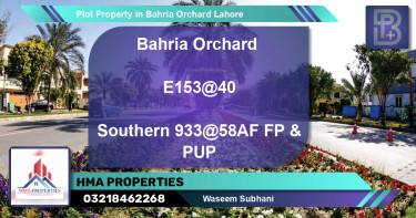 Residential Plot for Sale in Bahria Orchard, Lahore - (BP-70290)