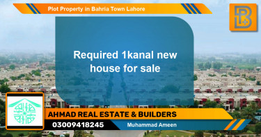 Residential Plot for Sale in Bahria Town, Lahore - (BP-70306)