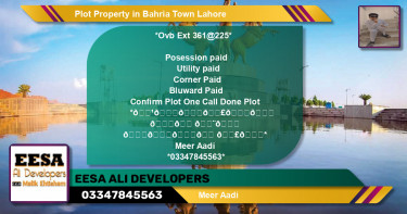Residential Plot for Sale in Bahria Town, Lahore - (BP-70323)
