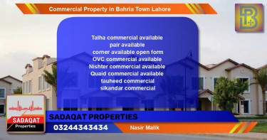 Commercial Property for Sale in Bahria Town, Lahore - (BP-70334)