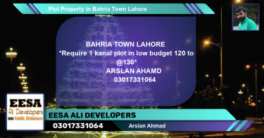 Residential Plot for Sale in Bahria Town, Lahore - (BP-70341)