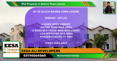 Residential Plot for Sale in Bahria Town, Lahore - (BP-70344)