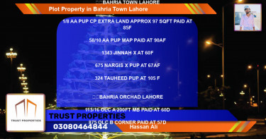 Residential Plot for Sale in Bahria Town, Lahore - (BP-70377)
