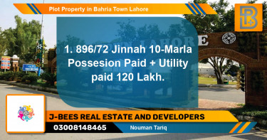 Residential Plot for Sale in Bahria Town, Lahore - (BP-70392)