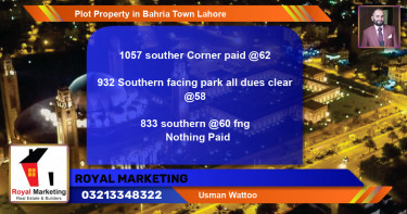 Residential Plot for Sale in Bahria Town, Lahore - (BP-70451)