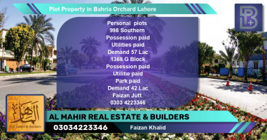 Residential Plot for Sale in Bahria Orchard, Lahore - (BP-70466)