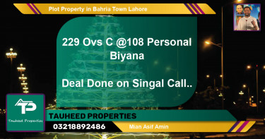 Residential Plot for Sale in Bahria Town, Lahore - (BP-70477)