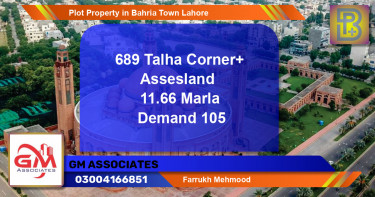 Residential Plot for Sale in Bahria Town, Lahore - (BP-70484)
