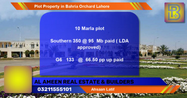 Residential Plot for Sale in Bahria Orchard, Lahore - (BP-70490)