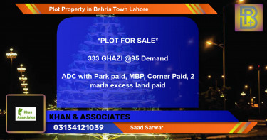 Residential Plot for Sale in Bahria Town, Lahore - (BP-70514)