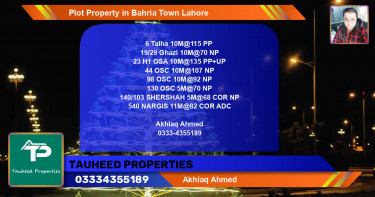 Residential Plot for Sale in Bahria Town, Lahore - (BP-70547)