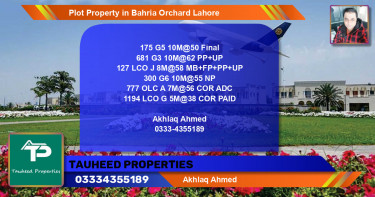 Residential Plot for Sale in Bahria Orchard, Lahore - (BP-70551)