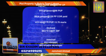 Residential Plot for Sale in Bahria Town, Lahore - (BP-70580)