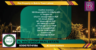 Commercial Plot for Sale in Bahria Town, Lahore - (BP-70589)