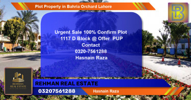 Residential Plot for Sale in Bahria Orchard, Lahore - (BP-70606)