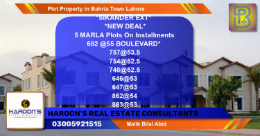Residential Plot for Sale in Bahria Town, Lahore - (BP-70627)