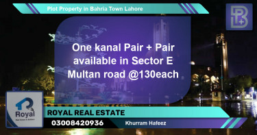 Residential Plot for Sale in Bahria Town, Lahore - (BP-70660)
