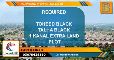 Residential Plot for Sale in Bahria Town, Lahore - (BP-70685)