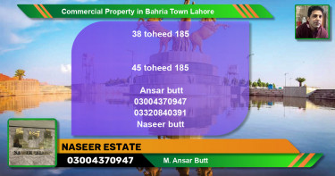 Commercial Property for Sale in Bahria Town, Lahore - (BP-70729)