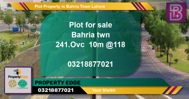 Residential Plot for Sale in Bahria Town, Lahore - (BP-70731)