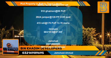 Residential Plot for Sale in Bahria Town, Lahore - (BP-70732)