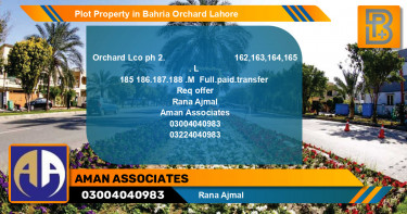 Residential Plot for Sale in Bahria Orchard, Lahore - (BP-70771)