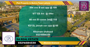 Residential Plot for Sale in Bahria Town, Lahore - (BP-70774)
